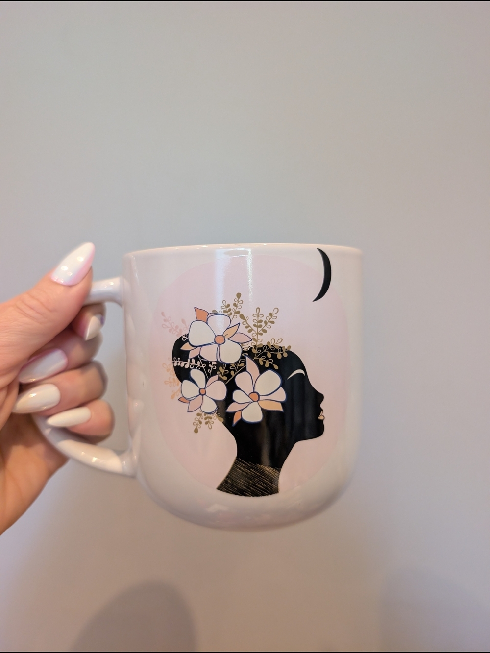 Woman And Moon Prima Design White Ceramic Mug